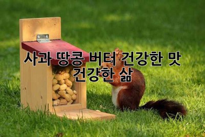사과 땅콩 버터: 건강한 맛, 건강한 삶