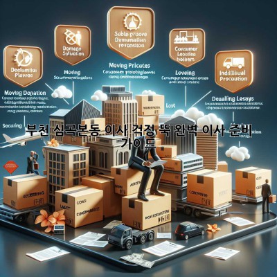 부천 심곡본동 이사, 걱정 뚝! 완벽 이사 준비 가이드