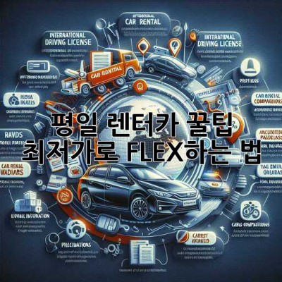 평일 렌터카 꿀팁🍯 최저가로 FLEX하는 법!