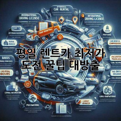평일 렌트카 최저가 도전! 꿀팁 대방출🍯