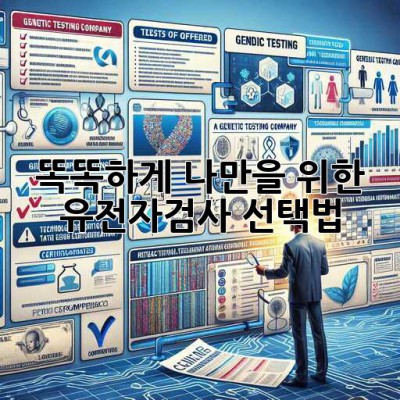 똑똑하게! 나만을 위한 유전자검사 선택법 🧬