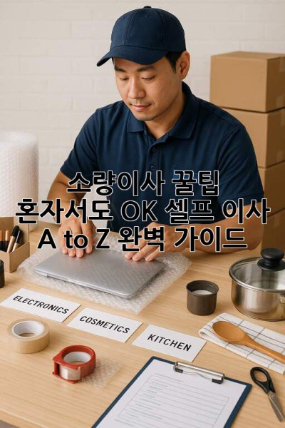 소량이사 꿀팁🍯 혼자서도 OK? 셀프 이사 A to Z 완벽 가이드