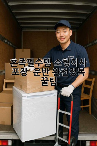 📦 혼족필수템! 소형이사 포장 & 운반 완전정복 꿀팁 🍯