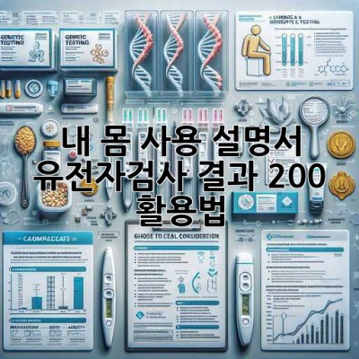 내 몸 사용 설명서🧬: 유전자검사 결과 200% 활용법