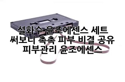 설화수 윤조에센스 세트 써보니✨ 촉촉 피부 비결 공유! #피부관리 #윤조에센스