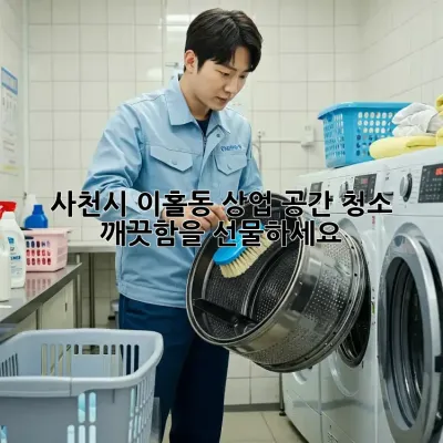 사천시 이홀동 상업 공간 청소, 깨끗함을 선물하세요!